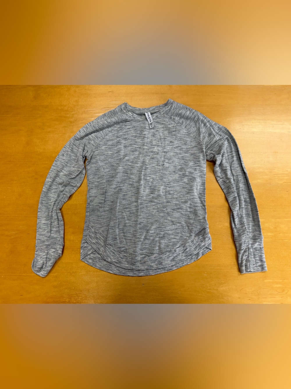 Athleta Performance Top Womens Sz XS Heathered Gray Stretch Athleisure